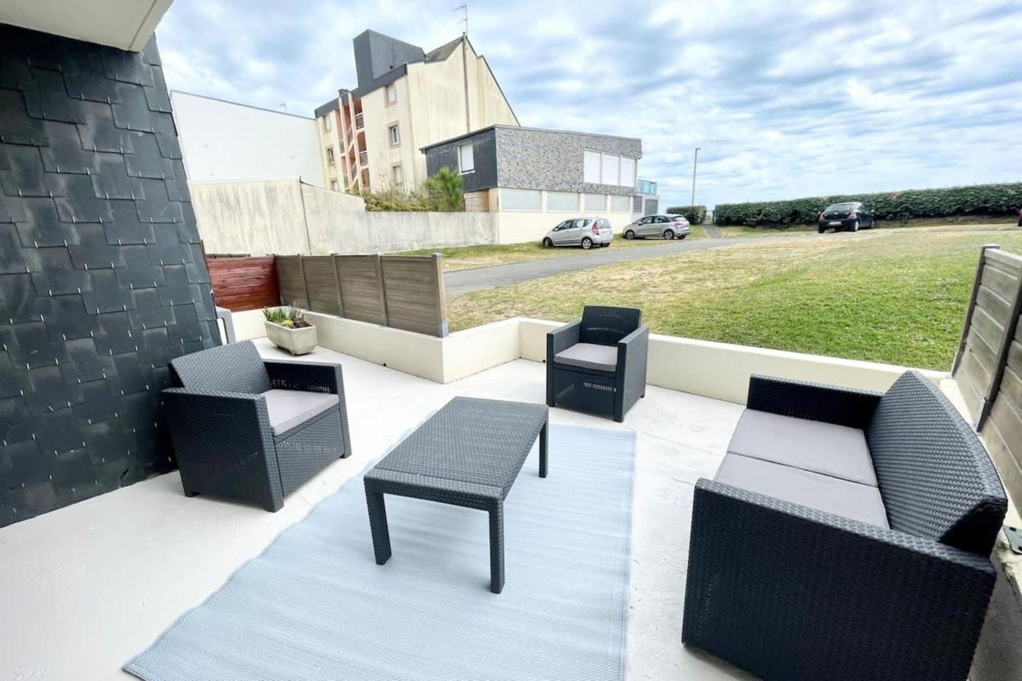 T3 Neuf Archi Cocooning - Terrasse - Face à la mer Ploemeur Esterno foto