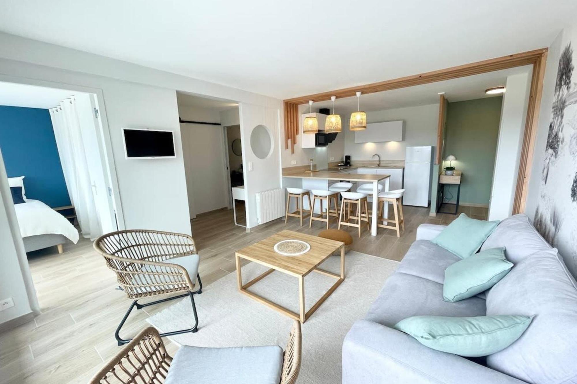 T3 Neuf Archi Cocooning - Terrasse - Face à la mer Ploemeur Esterno foto