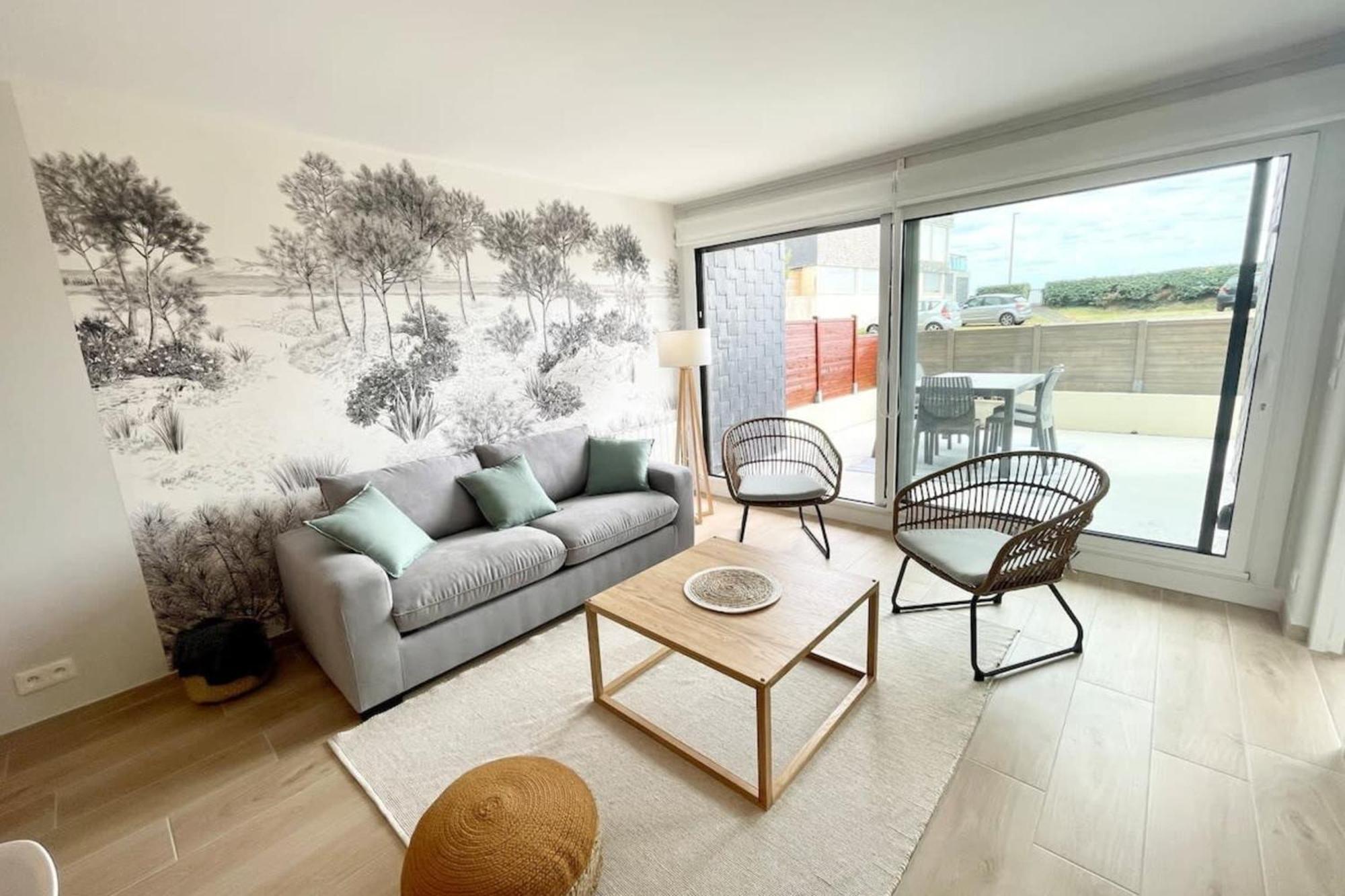 T3 Neuf Archi Cocooning - Terrasse - Face à la mer Ploemeur Esterno foto